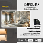 Espelho Jateado Com Led 50x90 Lapidado Neutro