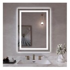 Espelho Jateado Iluminado Com Led Frio 50x70cm