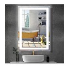 Espelho Jateado Iluminado Com Led Frio E Touch 90x60cm Vertic