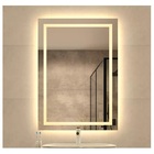 Espelho Jateado Iluminado Com Led Quente 50x70cm