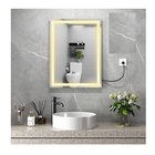 Espelho Jateado Iluminado Com Led Quente 50x80cm