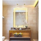 Espelho Jateado Iluminado Com Led Quente 60x90cm