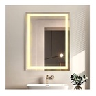 Espelho Jateado Iluminado Com Led Quente 60x90cm