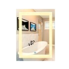 Espelho Jateado Iluminado Com Led Quente E Touch 130x100cm Ve