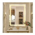 Espelho Jateado Iluminado Com Led Quente E Touch 130x100cm Ve