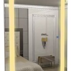 Espelho Jateado Iluminado Com Led Quente E Touch 140x100cm Ve