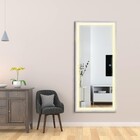 Espelho Jateado Iluminado Com Led Quente E Touch 180x80cm Ver