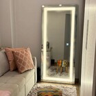 Espelho Jateado Iluminado Com Led Quente E Touch 180x80cm Ver