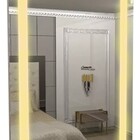 Espelho Jateado Iluminado Com Led Quente E Touch 80x60cm Vert