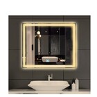 Espelho Jateado Iluminado Com Led Quente E Touch 90x50cm Hori