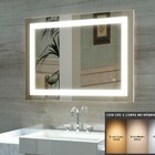 Espelho Jateado Iluminado Led 3 tons Touch 80x50cm Horizontal