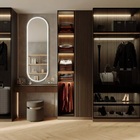 Espelho Jateado Oval Iluminado Com Led Frio - 50x120cm