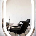 Espelho Jateado Oval Iluminado Com Led Frio Touch 120x70cm