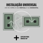 Espelho Jateado Vertical Retangular Led Touch Decorativo De P