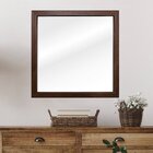 Espelho Jonic40 40cm X 40cm Castanho