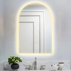 Espelho Lapidado Arco Janelinha Iluminado Com Led Quente - 80