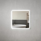 Espelho Lapidado Bisotê Iluminado Com Led Frio - 40x40cm