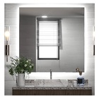 Espelho Lapidado Bisotê Iluminado Com Led Frio - 50x50cm