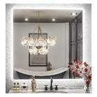 Espelho Lapidado Bisotê Iluminado Com Led Frio - 60x60cm