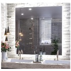 Espelho Lapidado Bisotê Iluminado Com Led Frio - 60x60cm