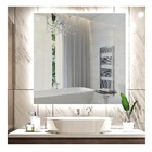 Espelho Lapidado Bisotê Iluminado Com Led Frio - 60x60cm