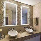 Espelho Lapidado Bisotê Iluminado Com Led Frio - 60x70cm