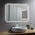 Espelho Lapidado Bisotê Iluminado Com Led Frio - 70x80cm