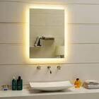 Espelho Lapidado Bisotê Iluminado Com Led Quente - 60x90cm