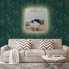 Espelho Lapidado Bisotê Iluminado Com Led Quente - 90x90cm