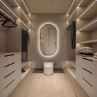 Espelho Lapidado Oval Iluminado Com Led Frio - 60x80cm