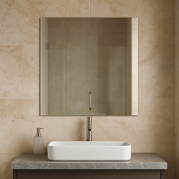 Espelho Lapidado Quadrado 50x50cm Quadra Arte Própria