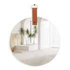 Espelho Lapidado Redondo 40cm Com Pendurador E Argola Para Ba