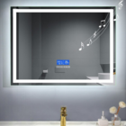 Espelho Led 3 cores 100x100  Visor Inteligente Toca Musica Bl