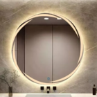 Espelho Led  100 cm grande Redondo Bivolt  Touch Luz Quente A