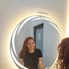 Espelho Led  100 cm grande Redondo Bivolt  Touch Luz Quente A