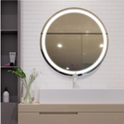 Espelho led  frio redondo grande 100cm tecla botão touch ajus
