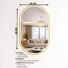 Espelho LED Banheiro de Parede Touch 3 Cores de Luz Com Desem