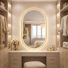 Espelho LED Banheiro de Parede Touch 3 Cores de Luz Com Desem