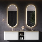 Espelho LED de Parede Touch Com Display Digital e 3 Cores de