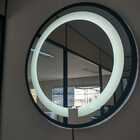 Espelho Led Frio Adnet 60cm Moldura Marrom Sem Alça