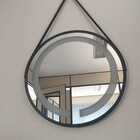 Espelho Led Frio Adnet 60cm Preto Alça Preto