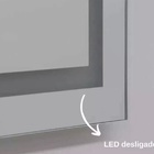Espelho Led Jateado Iluminado 50x70 3000k