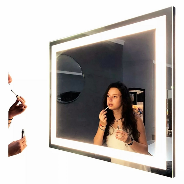 Espelho Led Jateado Iluminado 60x80cm Touch-screen 3000k