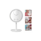 Espelho Led Maquiagem Make Ventilador Touch Branco Ft-26