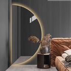 Espelho Led Meia Lua Cortada Luz Quente Amarela Direita Tecla