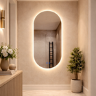 Espelho LED para Banheiro 80x50cm com Desembacador e Touch Di