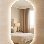 Espelho LED para Banheiro 80x50cm com Desembacador e Touch In