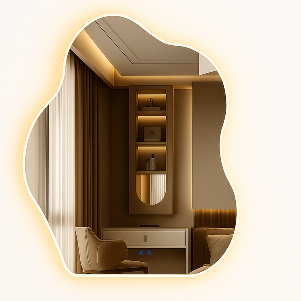 Espelho LED para Banheiro 80x60cm com Desembacador e Touch In