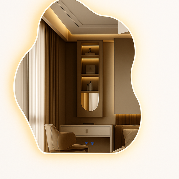 Espelho LED para Banheiro 80x60cm com Desembacador e Touch In