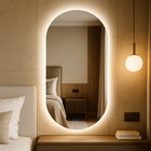 Espelho LED Para Banheiro Touch 3 Cores de Luz Com Desembaçad